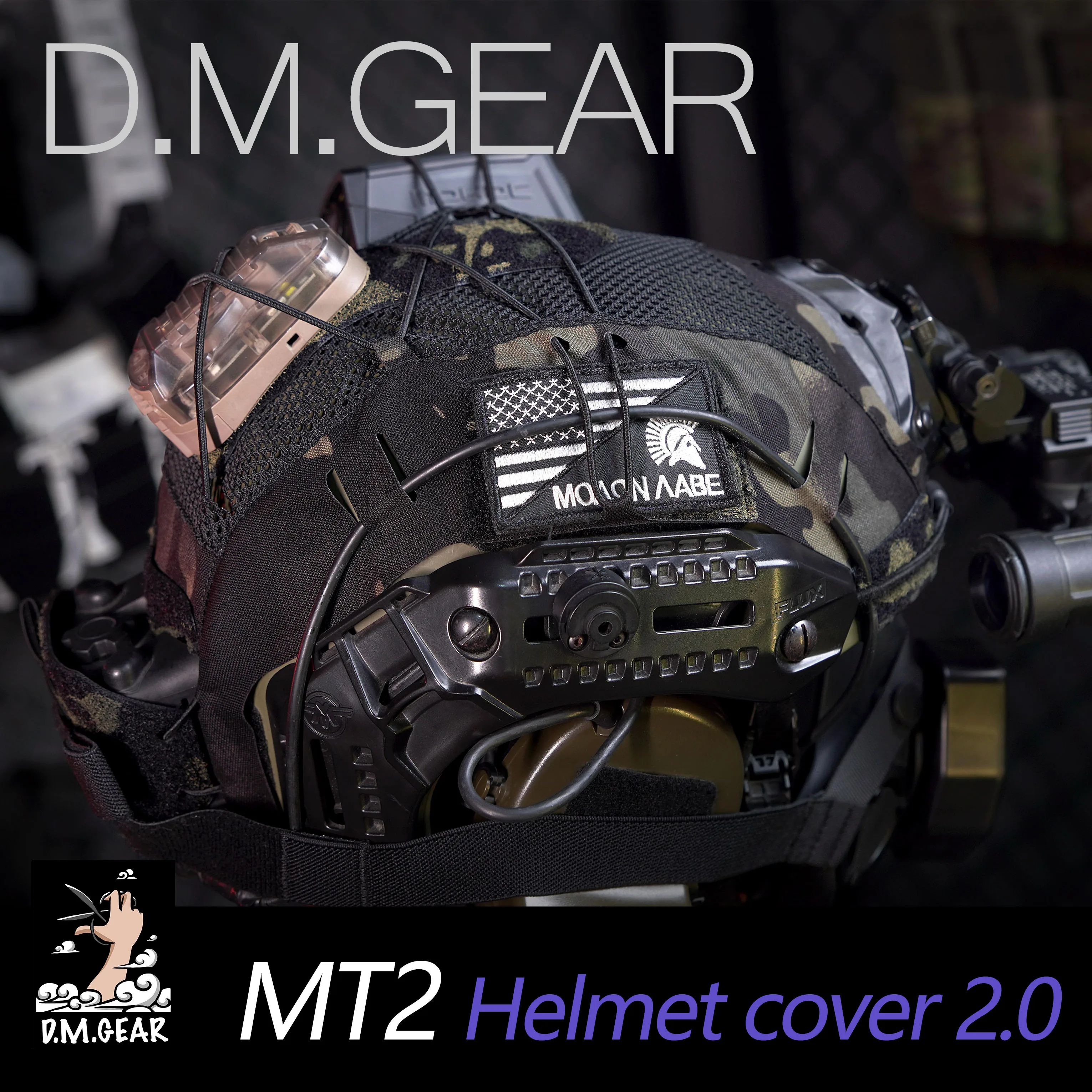 Dmgear Mtek cubierta de malla para casco – Airsoft y uso al aire libre - imagen 5