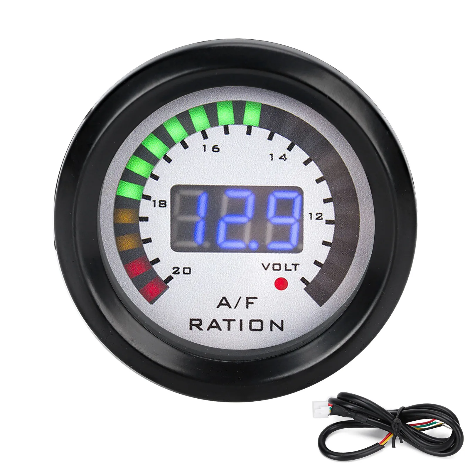 

Монитор соотношения воздуха и топлива, манометр воздуха, функциональный, стабильный, черный, легкий, с руководством пользователя для автомобилей, для мастеров по техническому обслуживанию