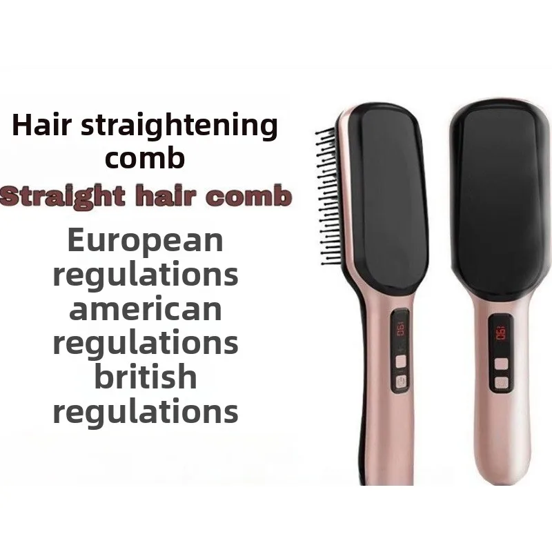 Men's and Women's Hair Straighteners, Styled Straight Hair Beard Combs, Ceramic Temperature-controlled Hair Straighteners
