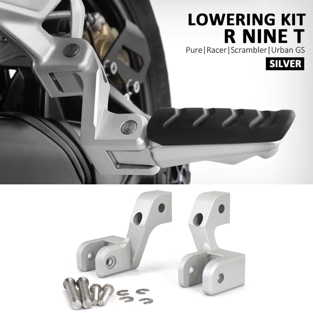 

For BMW R9T R NINE T Rninet Pure RNINET Scrambler Urban Racer New Foot Rests Pedals Footrest Lowering Kit Motorcycle