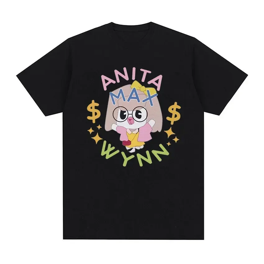 Funny Cute Anita Max Wynn Meme TShirt Men Women Casual Cozy Cotton Short Sleeve T-shirts Fashion Tops Clothing Oversized T-shirt