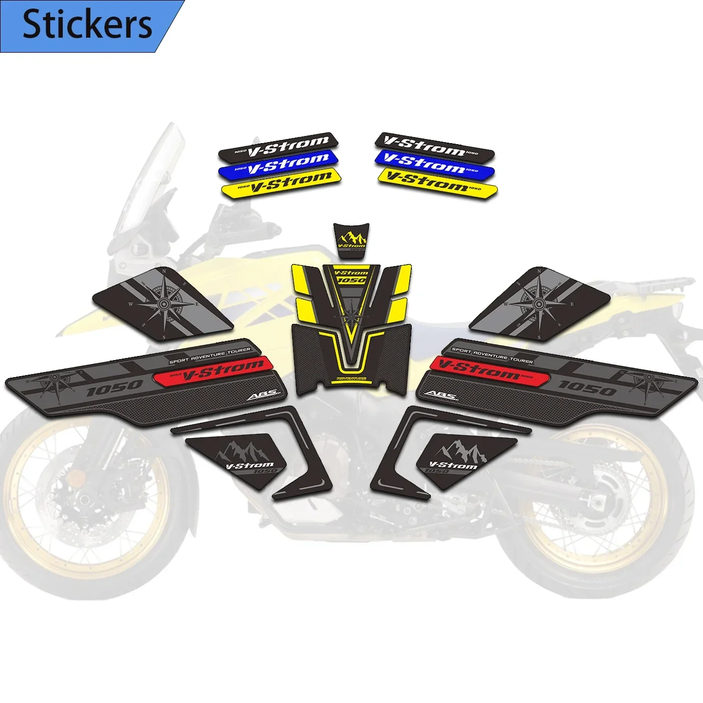 

Tank Grips Pad Protector Decals Fuel Oil Kit For Suzuki V STROM VSTROM DL 1050 XT 1050XT DL1050 Adventure