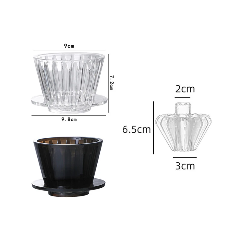 Transparent Acrylic Coffee Dripper Professional Pour Over Cone Coffee Filter Cup Household Café Utensils〔2025E〕 - Image 6