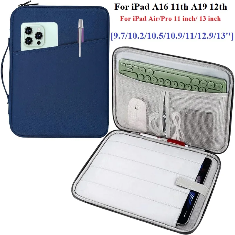 

Tablet Sleeve Case for iPad Air11 Pro11 M4 M3 M2 2026 2025 2024 A16 A19 12th 11th Gen Air4 5 6 7 8 10.9inch Air13 Pro13 12.9inch