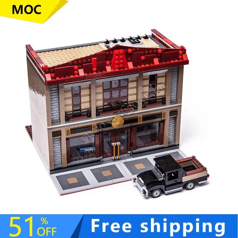 

Горячие детали MOC, средневековый замок для гостиной, модульная модель, строительные блоки, наборы «сделай сам», образовательные сборные кирпичи, игрушки, подарки для детей