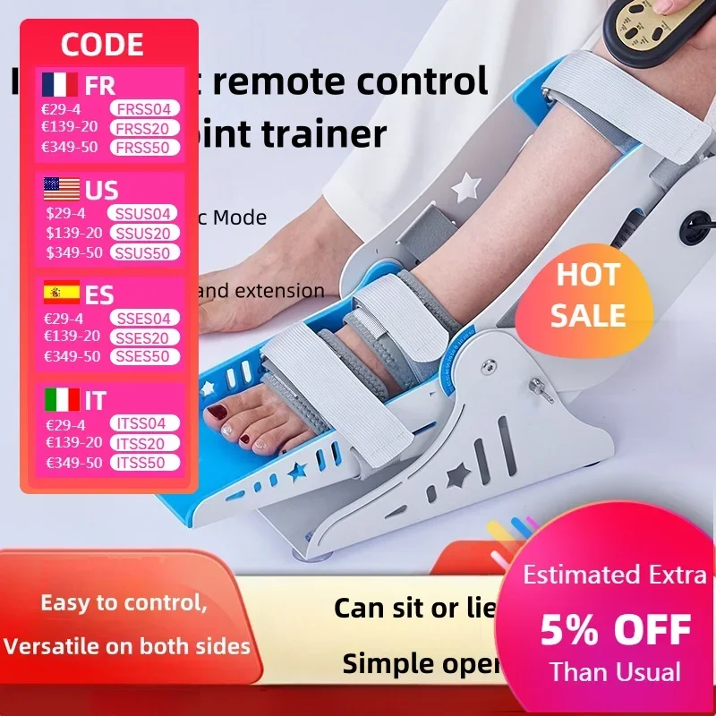 

Electric ankle rehabilitation trainer Joint training fixed protector Lower limb exercise ligament stretching machine fitness