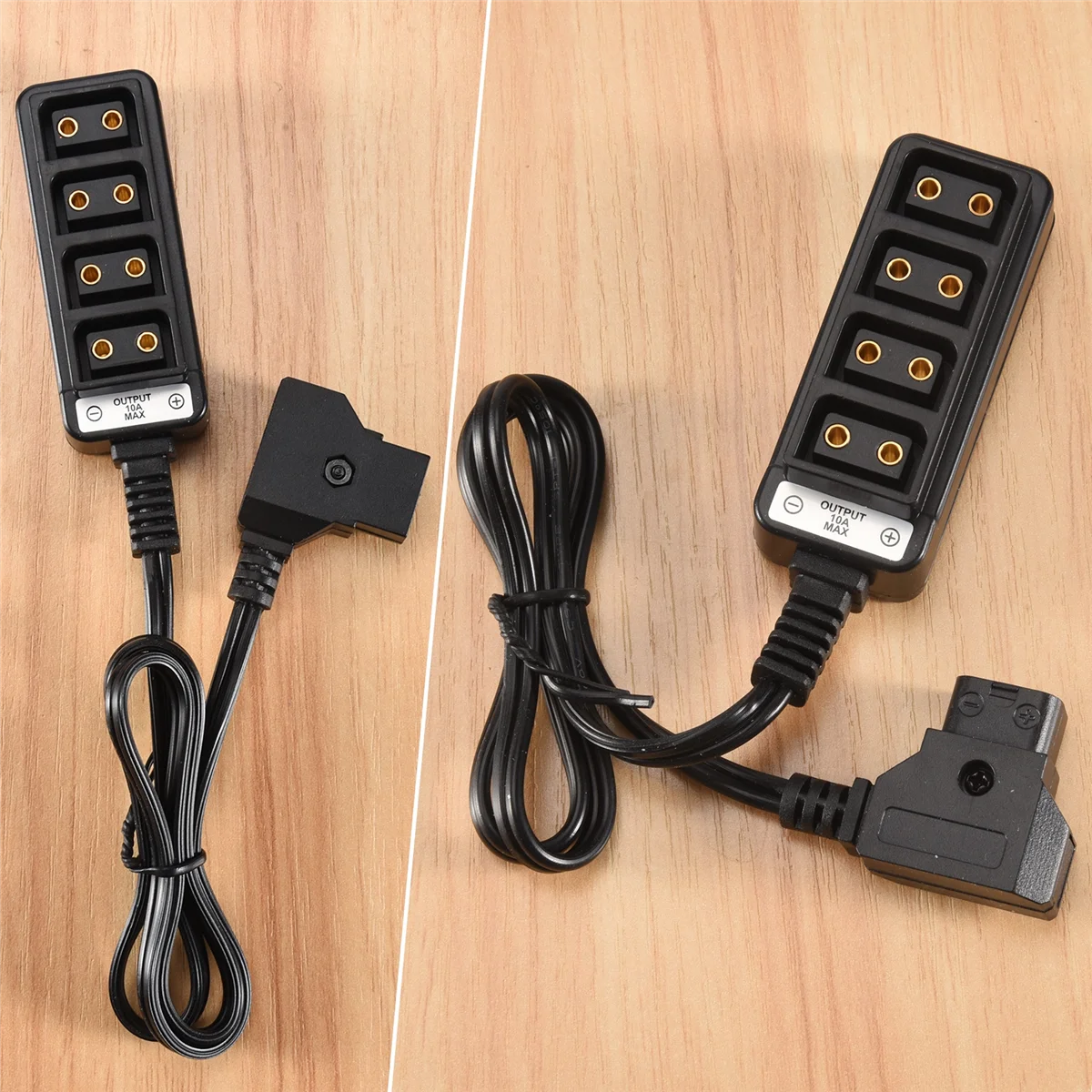 AA91 Male D-Tap B Type Power Dtap Tap To 4 Female P-Tap Ptap Hub Adapter Electric Splitter For Photography Power Accessories