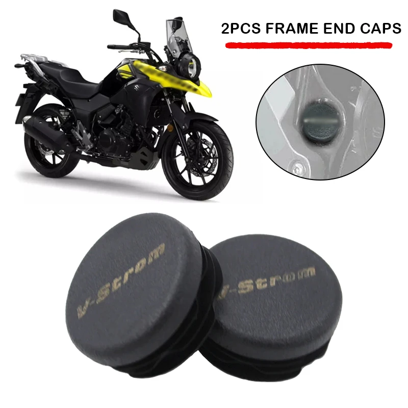 2PCS Frame Hole Cover Caps Plug Decorative Frame Cap Set Accessories Fit For Suzuki V-Strom DL250 DL250X DL 250 X 2018-2021 2019