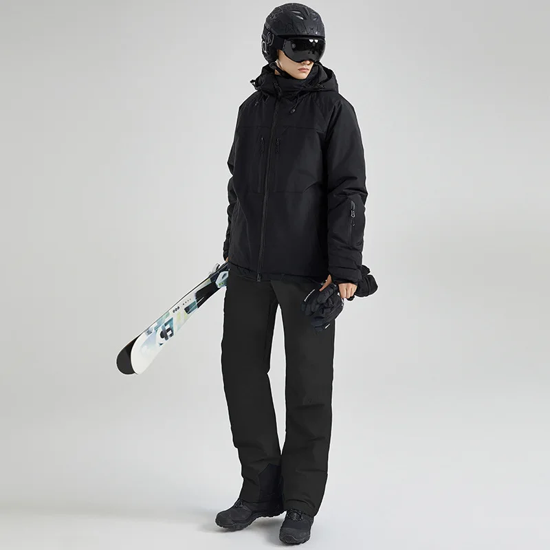 طقم جاكيت وبنطلون حراري شتوي بدلة ثلج للرجال للتزلج على الجليد وحماية الطقس البارد #3