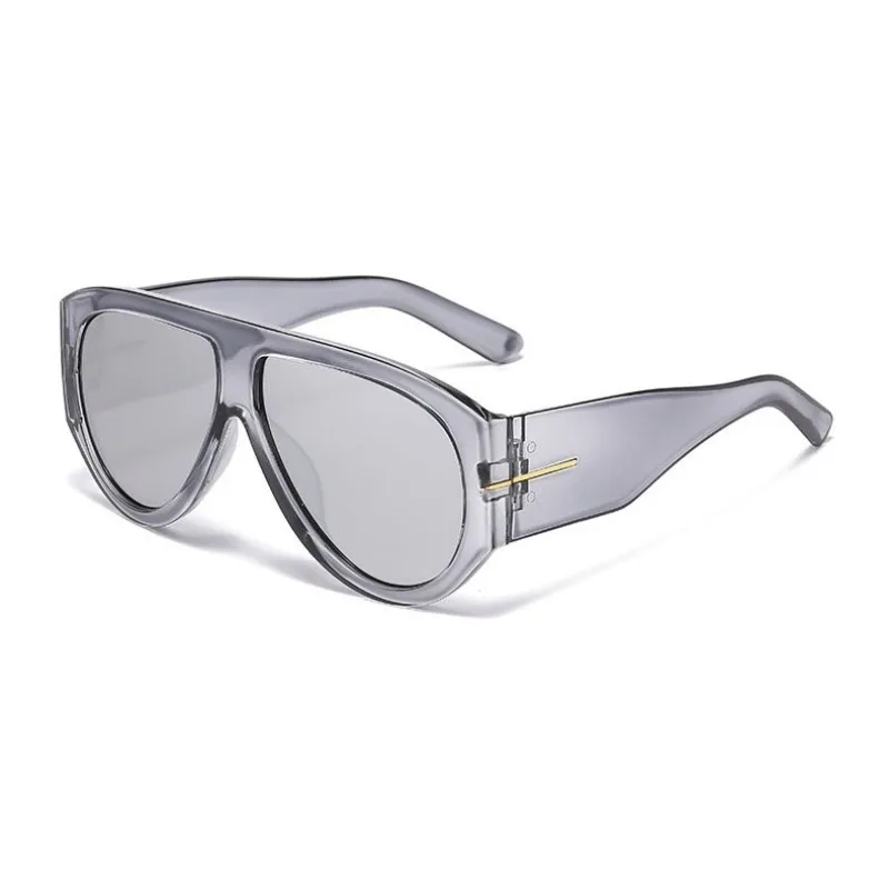 Nieuwe trendy oversized grote frame Y2K cat eye zonnebril voor dames vintage retro ovale gradiënt zonnebril UV400 decoratie zonnebril