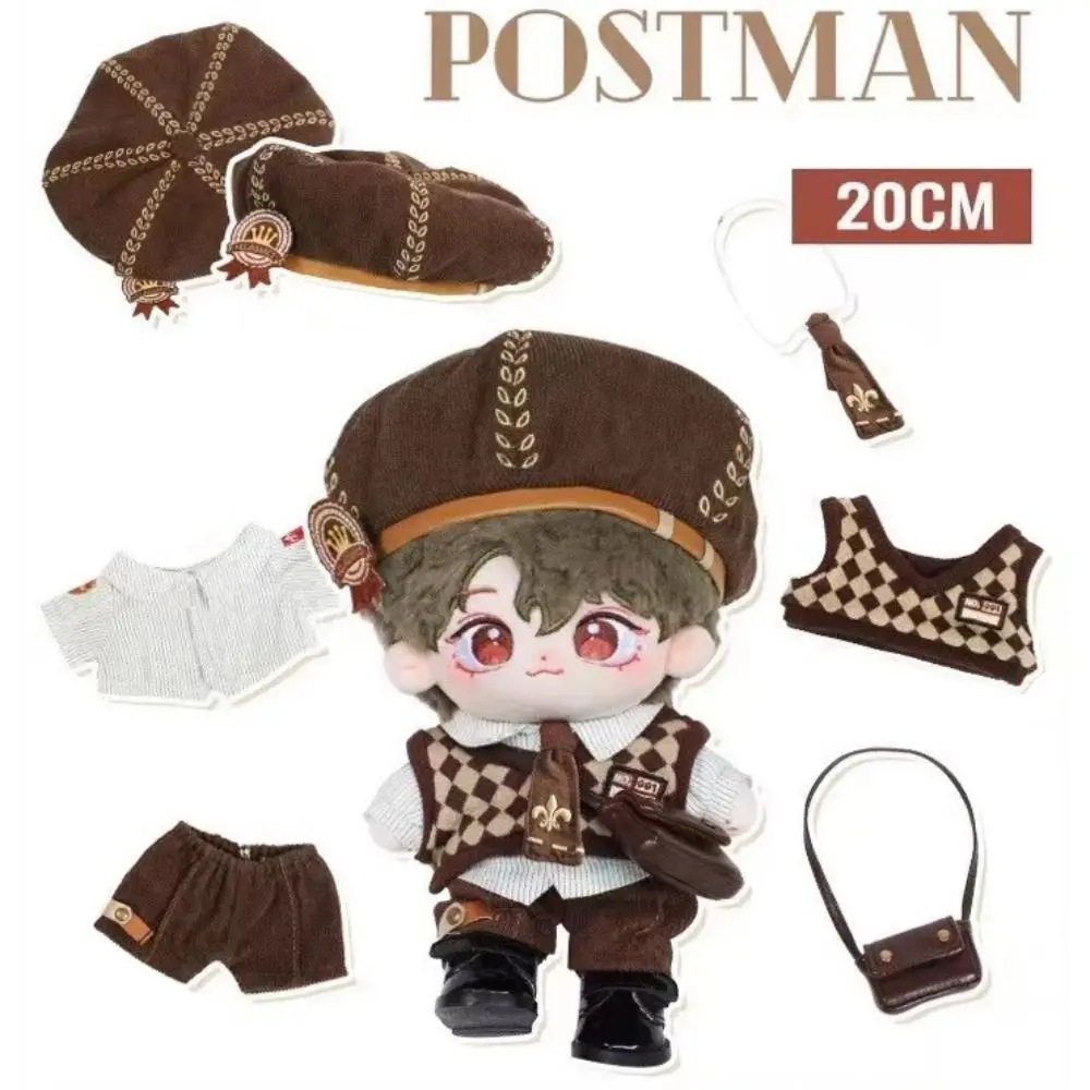 

Postman Cotton Doll Clothes Uniform Jacket Plush Doll Clothes Sweater Cool No Attribute Doll Clothes Children's Gift