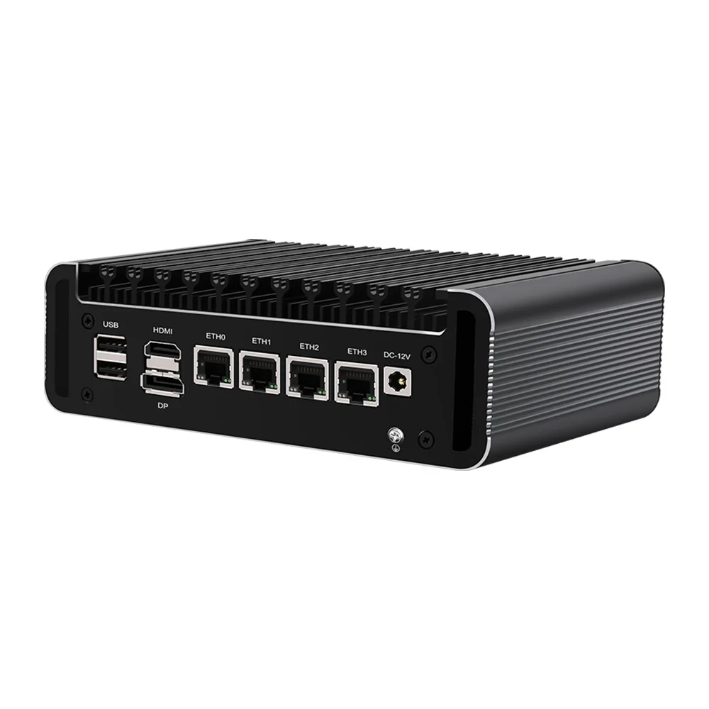 Topton Solid Firewall Intel i3 N355 N305 8 Core 4xi226-V 2.5G Mini PC N150 N100 DDR5 2xNVMe Fanless Soft Router Proxmox Server