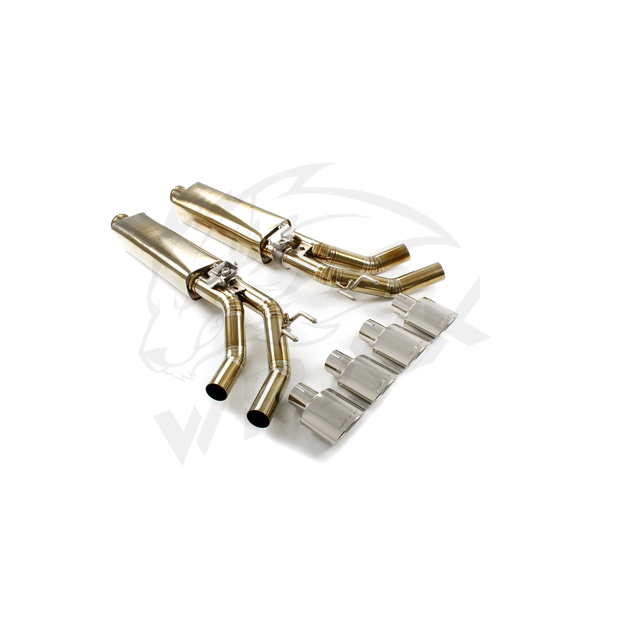 

WRAX Exhaust Catback for Mercedes Benz G-Class W464 Baked golden Titanium Alloy Exhaust Pipe Exact Fit DIY modification