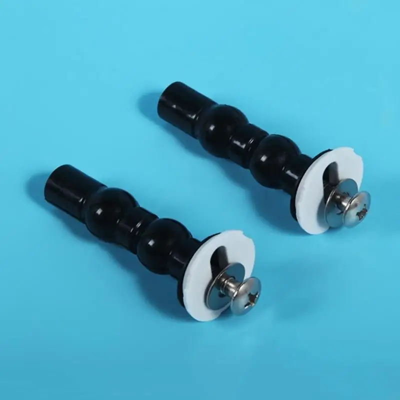 2 Pcs Universal Toilet Lid Screws Toilet HardwareToilet for Seat Fixing Screwbolts with Two Expandable Ball Easy to Inst
