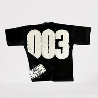 Streetwear Black T-Shirt Men's Women's Harajuku Hip Hop No. 003 Graphic Patch Printed Gothic Cotton Short Sleeve Y2K Top