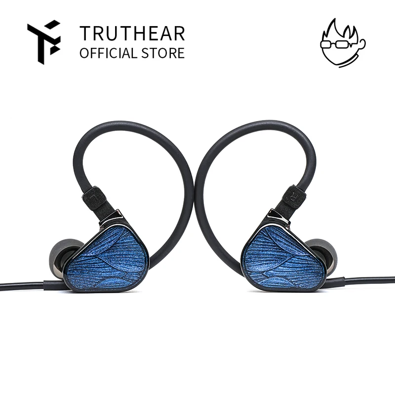 TRUTHEAR Zero:BLUE2 earphone Dual Dynamic Drivers lEMs with Detachable Cable in Ear Headphone  0.78mm 2pin 3.5mm plug