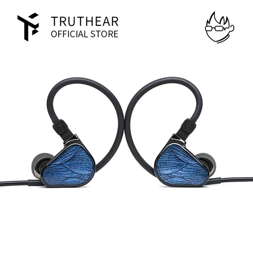TRUTHEAR Zero: auriculares BLUE2 con controladores dinámicos duales lEMs con Cable desmontable en la oreja auriculares 0,78mm 2 pines enchufe de 3,5mm