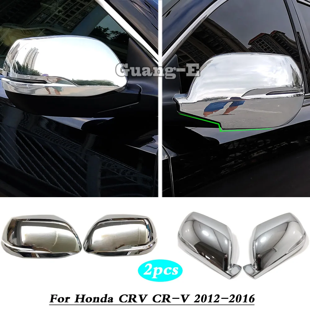 

For Honda CRV CR-V 2012 2013 2014 2015 2016 Decoration Car Back Rear View Rearview Side Door Mirror Cover Stick Trim Frame 2pcs