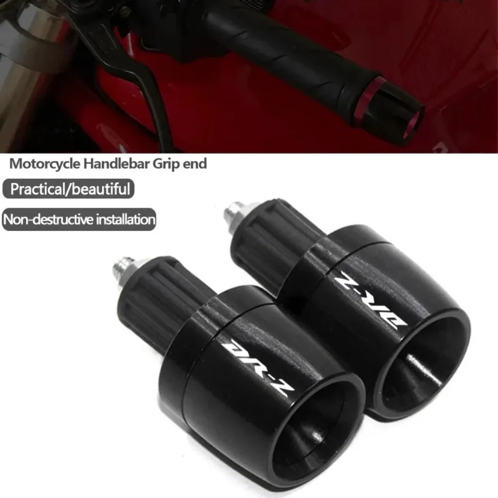 

For SUZUKI DR-Z DRZ 400S 400SM DR-Z 400 drz400 CNC Logo Alumiunm Plugs Motorcycle 7/8'' 22mm Handlebar Handle Bar Grips Cap Ends