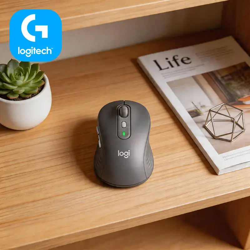 Logitech M650/M650L Wireless Ergonomic Mouse - 90% Quieter Clicks, Soft Thumb Rest, Rubber Grips, 24-Month Battery Life