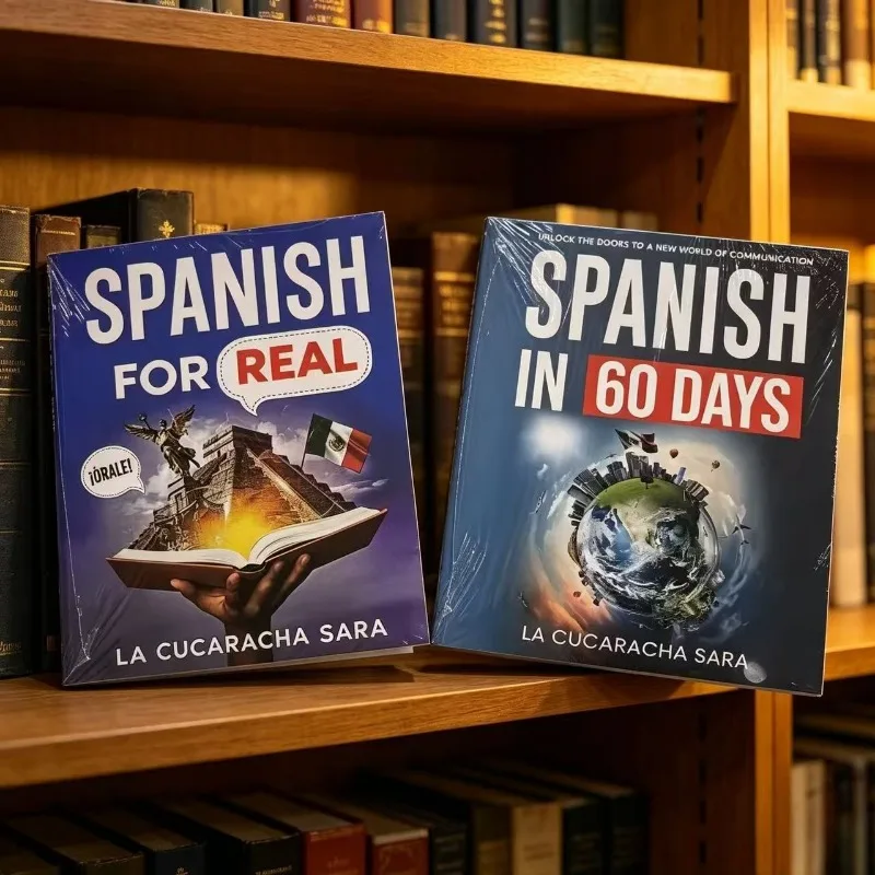 Español en 60 días + Conjunto de 2 libros de español para principiantes, libro de texto de autoaprendizaje, guía de aprendizaje de español para principiantes