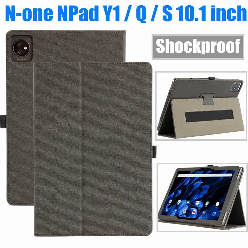 

for N-one NPad Y1 Q S Case 10.1 inch Cover Flip Foldable Leather Stand Full Body Protective Case With Hand Holder