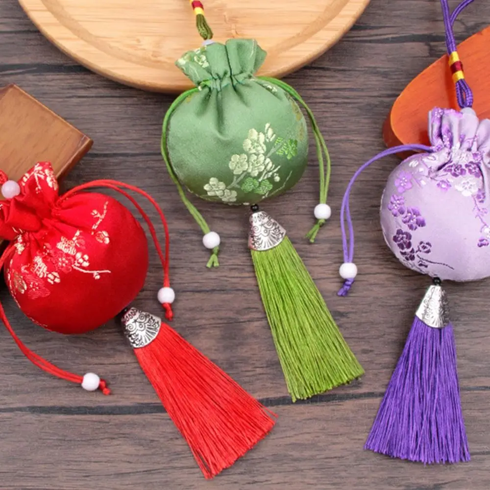 Dragon Boat Festival Bag Plum Flower Sachet Retro Pattern Brocade Jewelry Storage Bag Small Pouch Jewelry Packaging