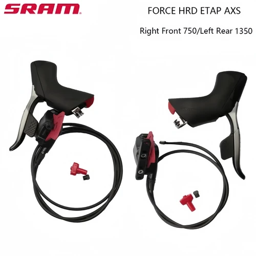 Imagen 1 del producto SRAM FORCE HRD ETAP AXS palanca de cambios de bicicleta pinza de bicicleta sistema de freno de cambio de bicicleta de carretera 2x12S delantero derecho 750mm trasero izquierdo 1350mm