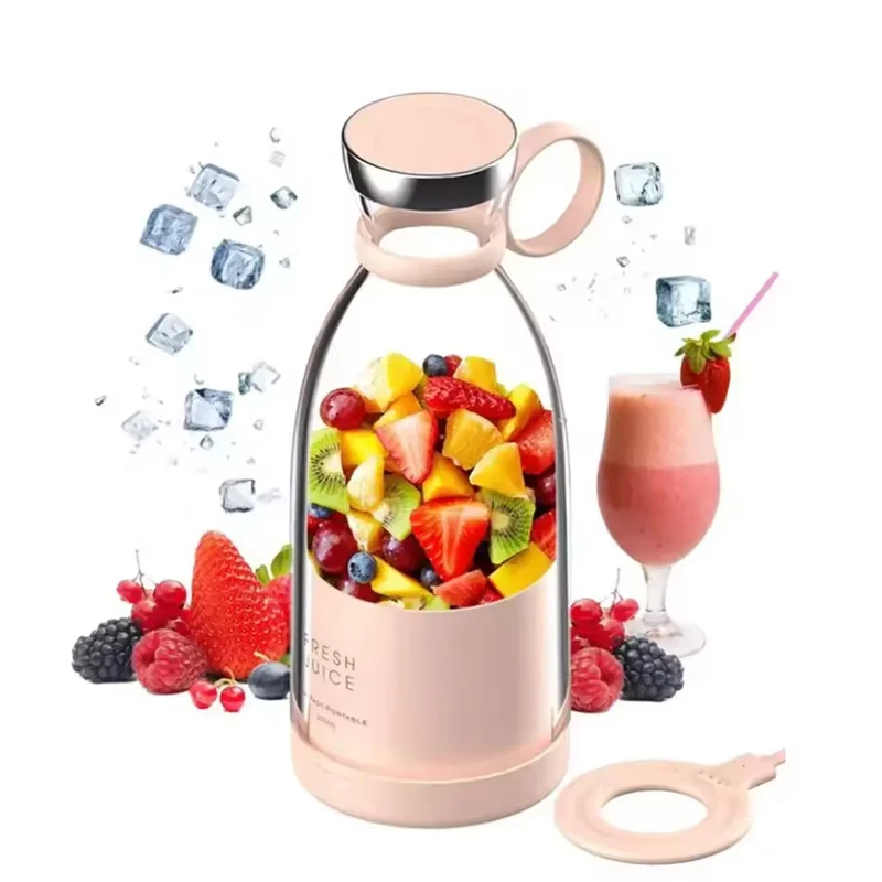 Hot Selling Fruit Juice Mixer Portable Electric Juice Bottle With 6 Blades Usb Charging Fruit Mixer Fresh Juicer