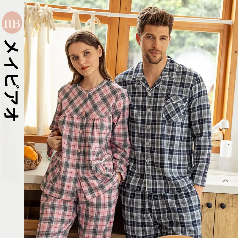 ensemble-de-vetements-longs-sve-spwear-en-pur-coton-pour-couple-vetements-de-maison-a-carreaux-pour-hommes-bouton-rond-ne-sur-le-devant-deux-pieces-loisirs-confortables