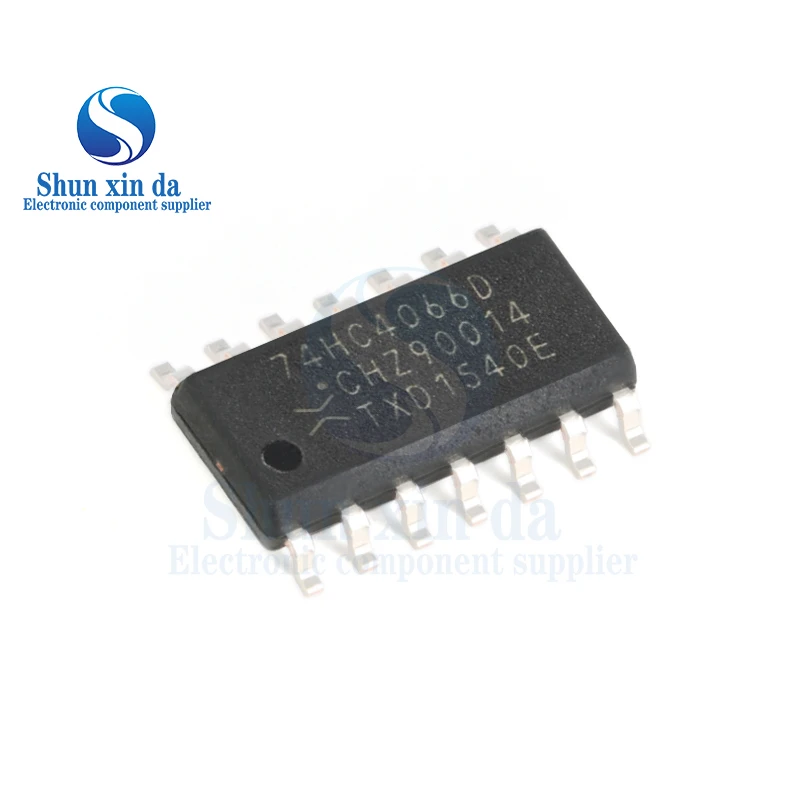 10PCS 74HC4066D SN74HC4066DR SOIC-14 74HC4066PW MC74HC4066ADTR2G HC4066 TSSOP-14 SMD Quad single-pole single-throw analog switch