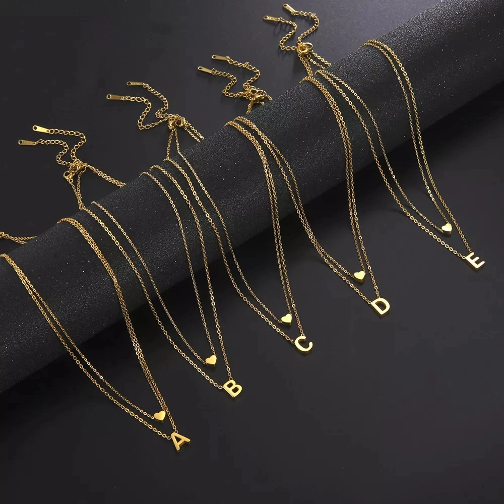 Cazador Minimalistische Initial A-Z Buchstaben Halskette für Frauen Alphabet Edelstahl Halsband Ketten Schmuck Geburtstagsgeschenk Großhandel – Detail 23
