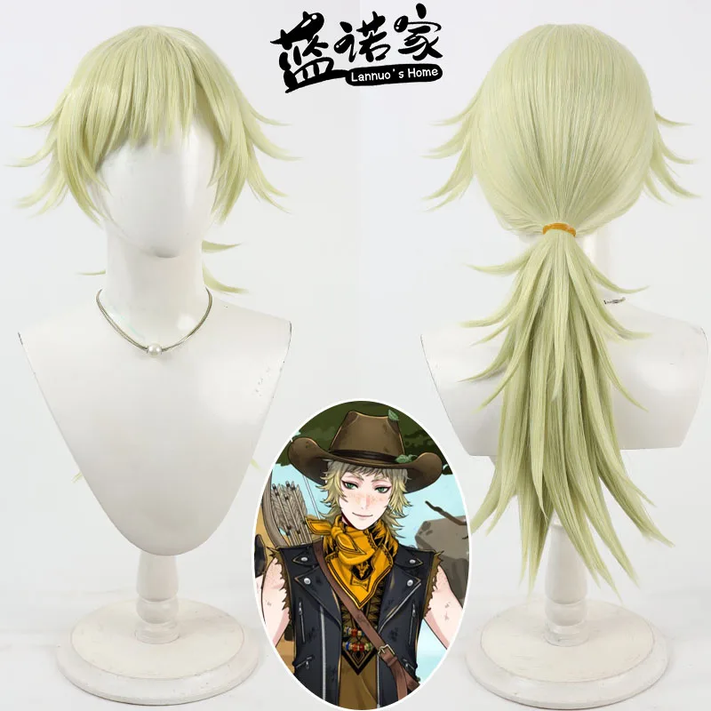 Anime Rook Hunt Cos Cosplay Wig Halloween Carnival Party Props Synthetic Hair Heat Resistant Fiber + Wig Cap