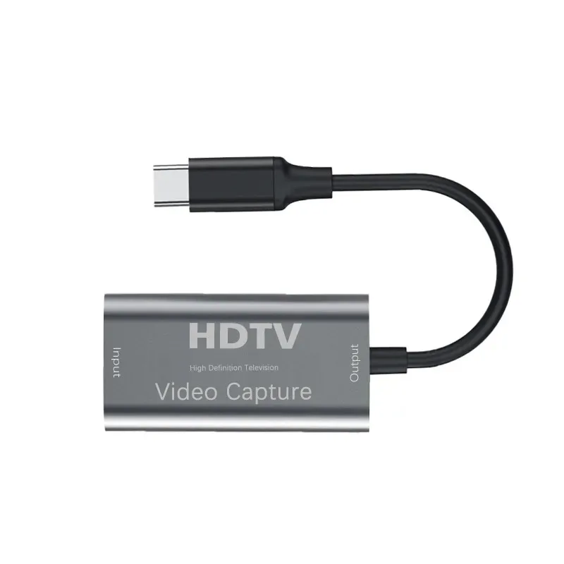 Tarjeta de captura de vídeo TYPE-C 4K, adecuada para ordenador, teléfono móvil, PS4, HDMI a TYPE-C, decodificador de grabación de cámara, transmisión en vivo