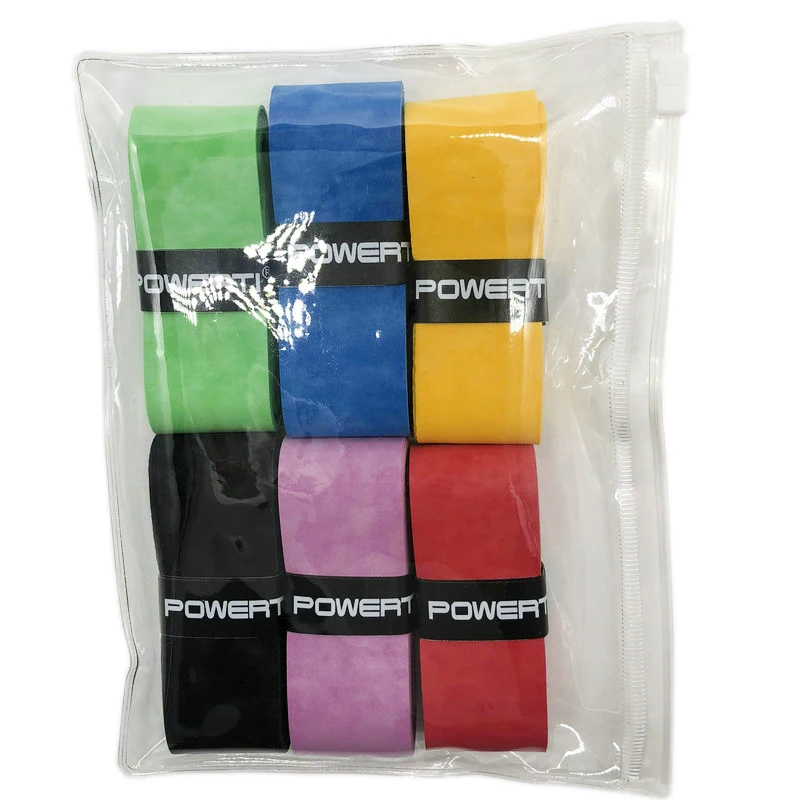 6pcs/Bag Badminton Racket Hand Gel Tennis Racket Sweatband Hand Gel Frosted Dry