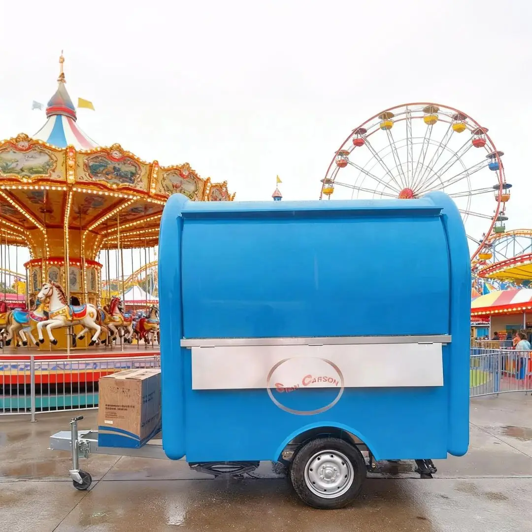 

Outdoor Mobile Food Trailer with Eye-catching Design And Flexible Mobility for On-the-Go Snacking