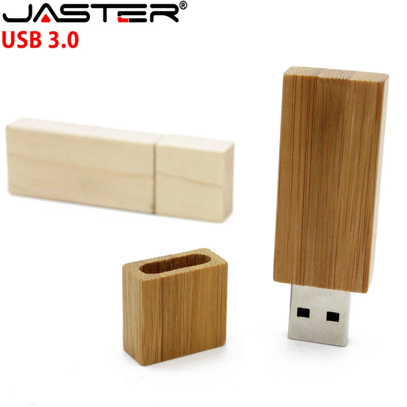 JASTER Wooden Small Square Bar USB 3.0 Memory Stick Usb Flash Drive Pen Drive Pendrive 8gb 16gb U Disk Wedding Gift High Speed