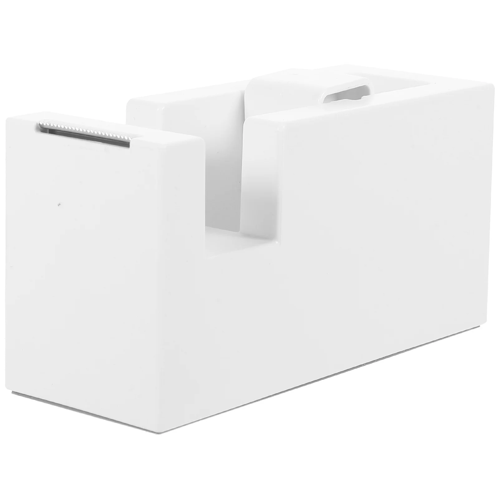 موزع شريط صغير قاطع قوي ABS حامل سطح المكتب الأبيض أسطوانة لطيفة للاستخدام المنزلي والمكتب والمدرسة