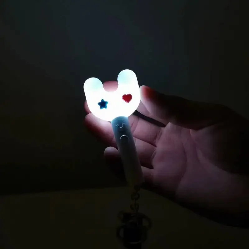 Newjeans Korean Girl Idol Group Mini Support Stick Keychain Fluorescent Stick Pendant Electronic Brightening Backpack Pendant