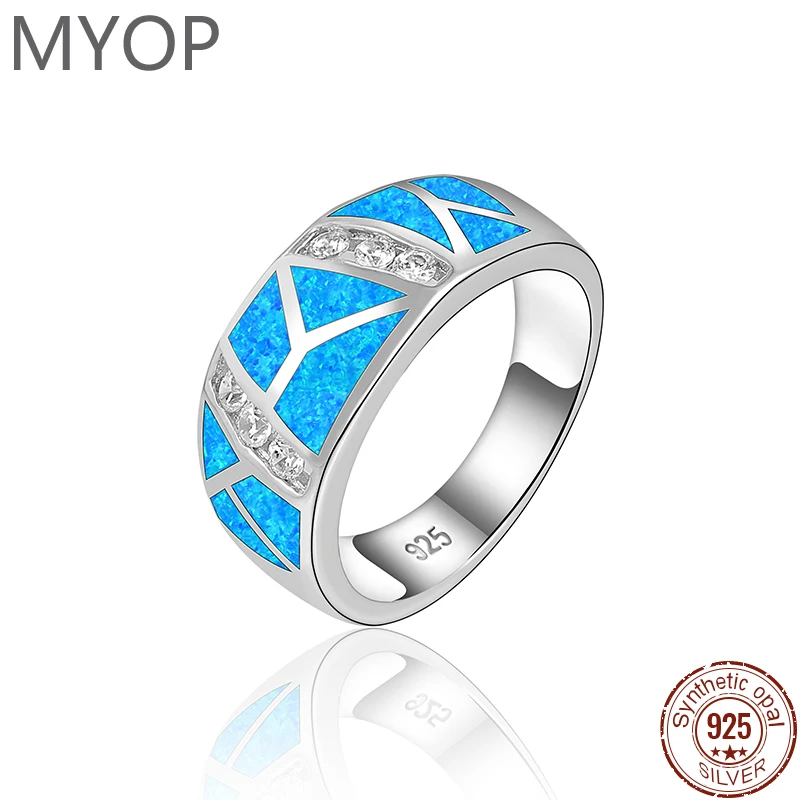 MYOP Bloom Sunshine Dazzling Colors 2023 Jewelry 925 Sterling Silver Opal Ring