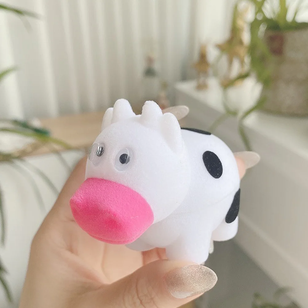 

1pc Jewelry Box Premium Ring Case Cow Design Dustproof Storage for Wedding Valentine’s Birthday Gift Finger Ring Boxes Packaging