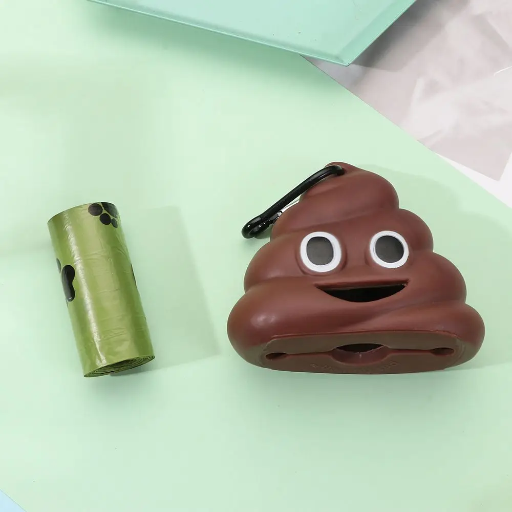 Carrier Holder Poop Pouch Fecal Shape Portable Garbage Bags Cat Trash Carrier Pet Waste Bag Dispenser Dog Dispenser Poop Bag