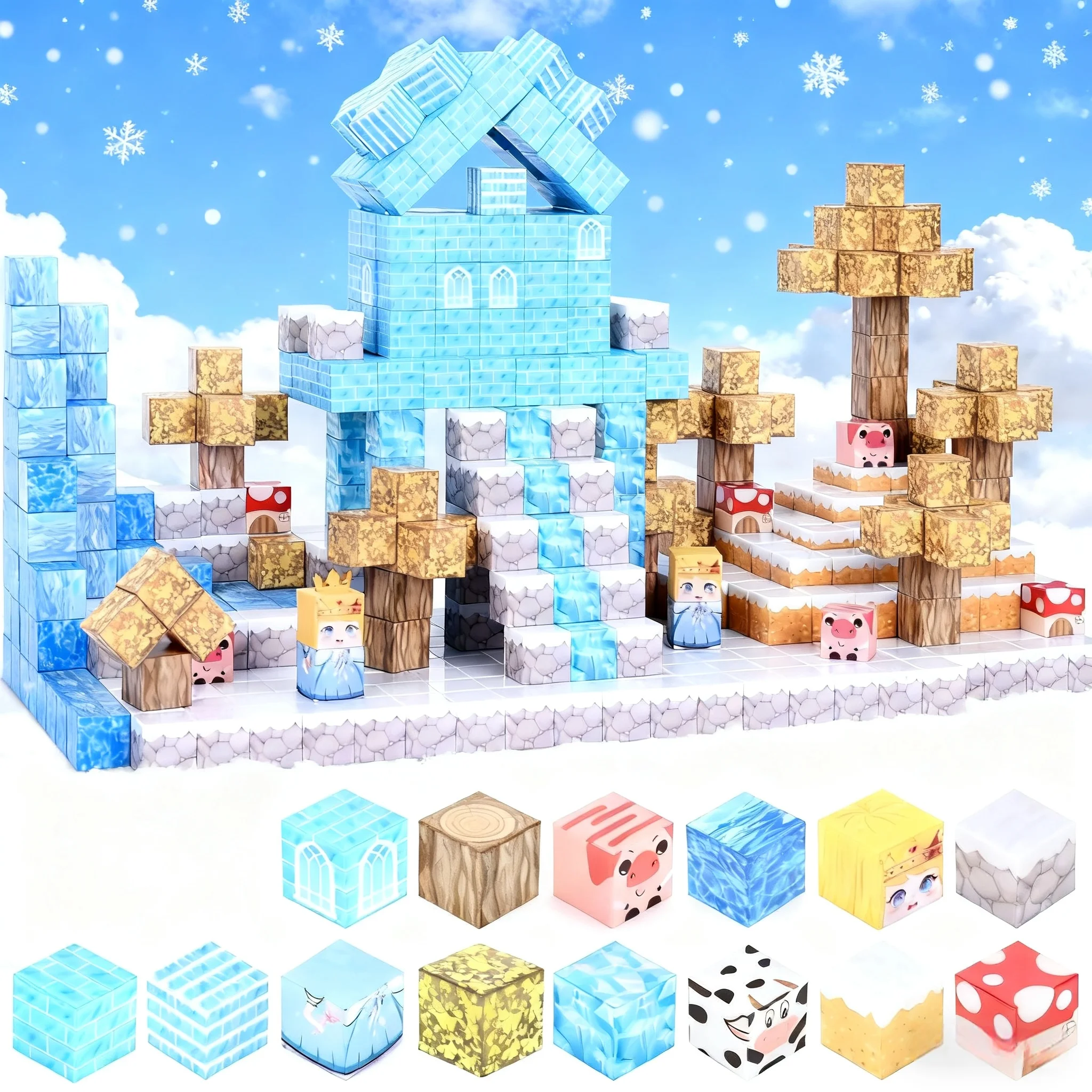 

Пользовательские 100 шт. 2025 магнитные строительные блоки. Яркие цвета, свободное здание, улучшают STEM и навыки игры. Идеальный праздничный подарок.