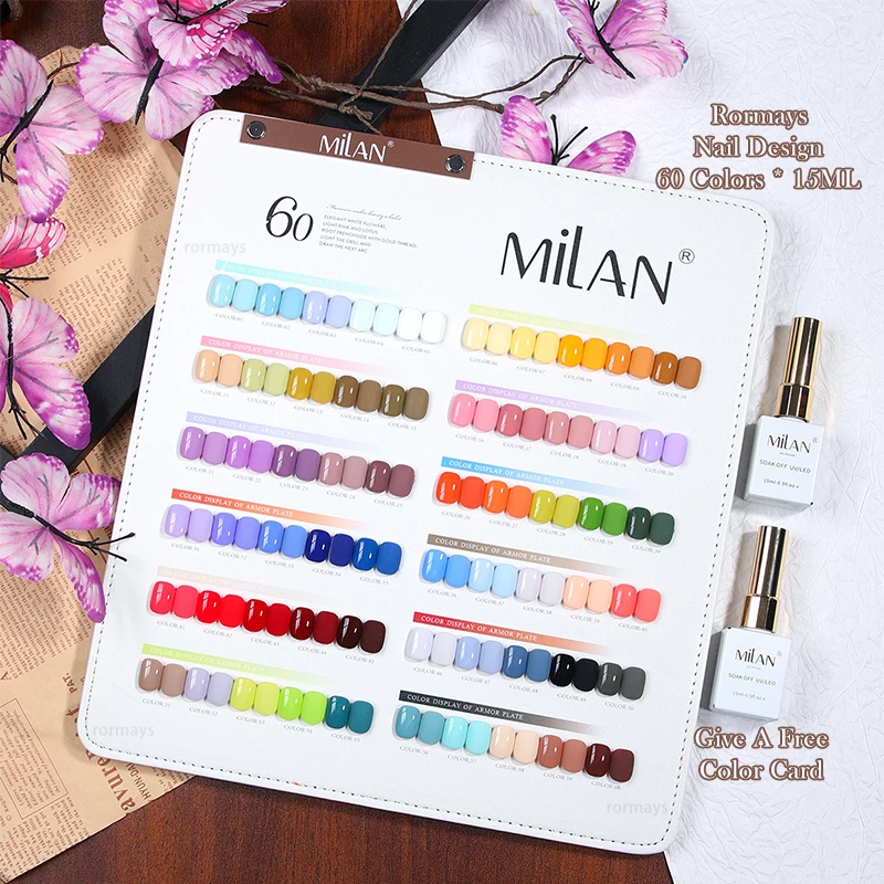 Rormays جديد ماكارون جل تلميع 60 قطعة الورنيش هلام الصيف الصلبة مشرقة دائم الأشعة فوق البنفسجية LED اللون مسمار الفن صالون هلام عدة مصنع #5