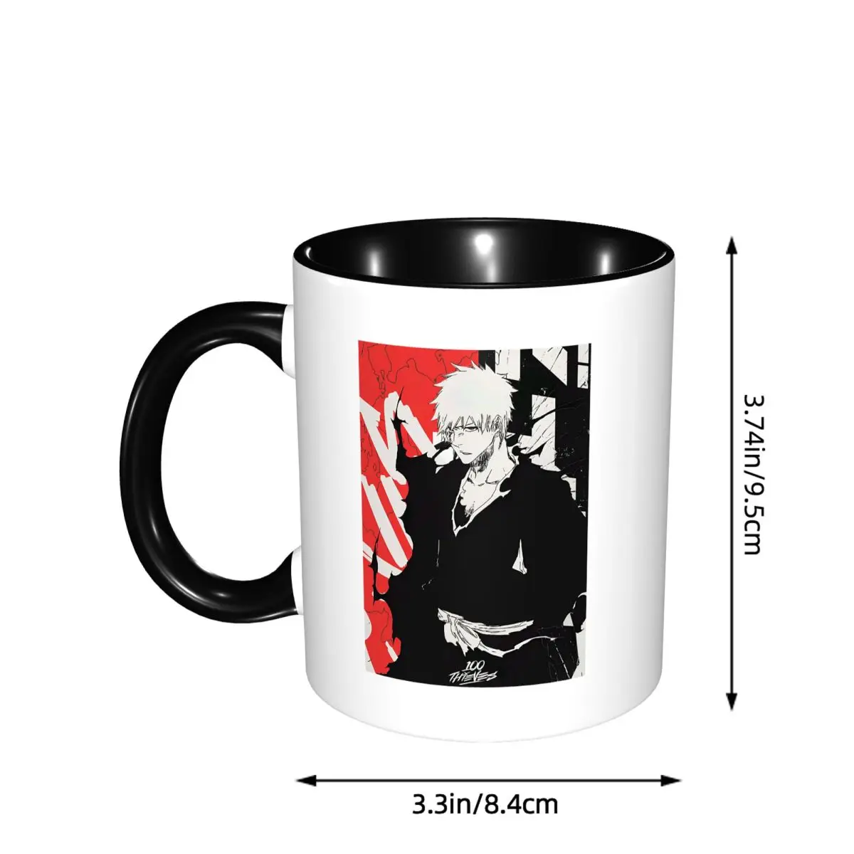 Ichigo Kurosaki Anime Bleach Mug Funny Ceramic Coffee Cups Tea Mugs Milk Cup Drinkware Gift for Friends