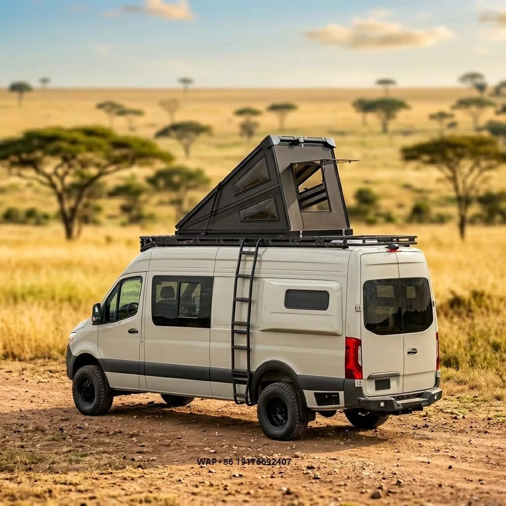 Sanmi Windproof Heavy Duty FRP Hard Shell Rooftop Tent Customized for Extreme Conditions 4x4 Truck Rooftop Tent