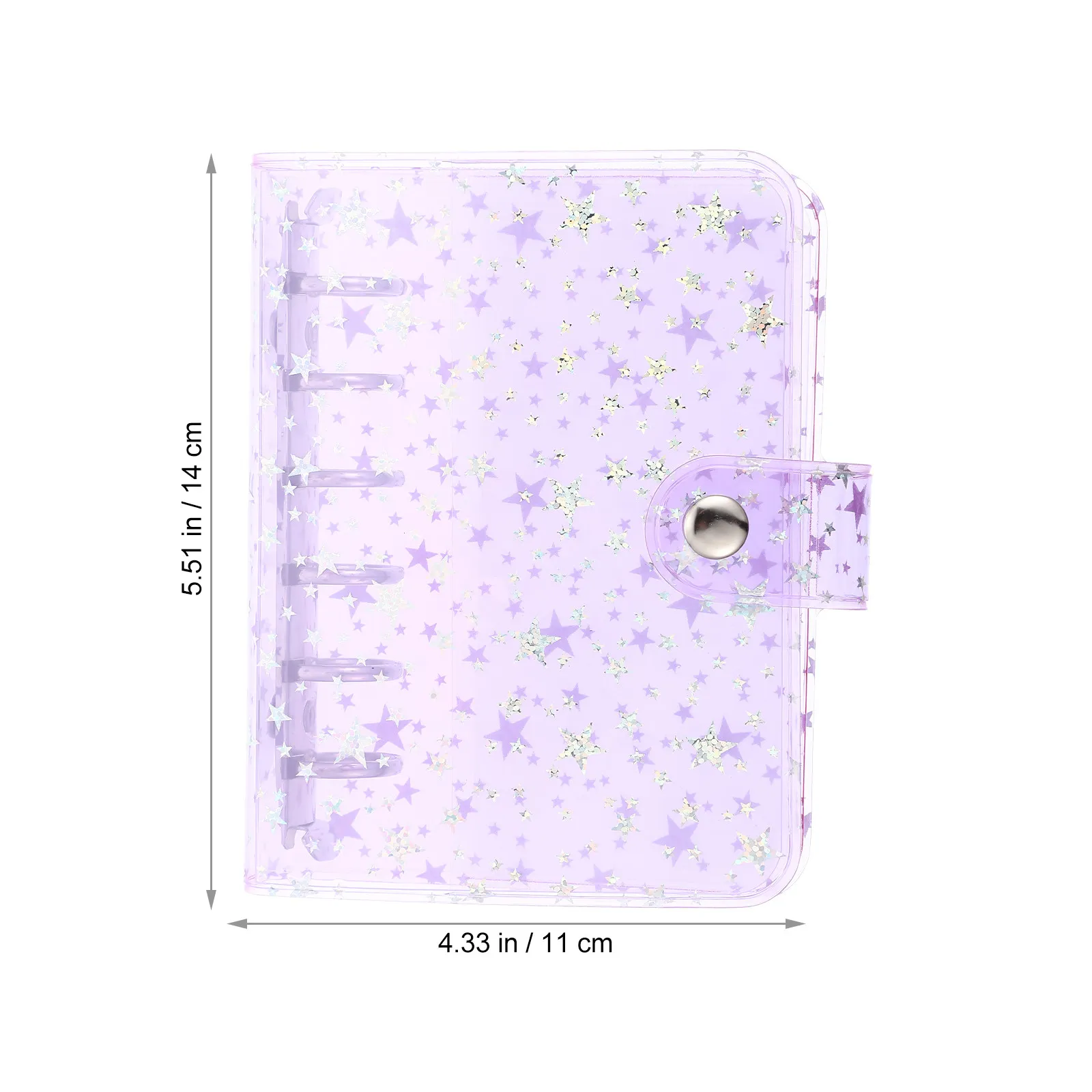 A7 Loose-Leaf Planner Shell High-Durability Clear PVC Notebook Cover Smooth Texture Journal Binder Scrapbook Protective Case