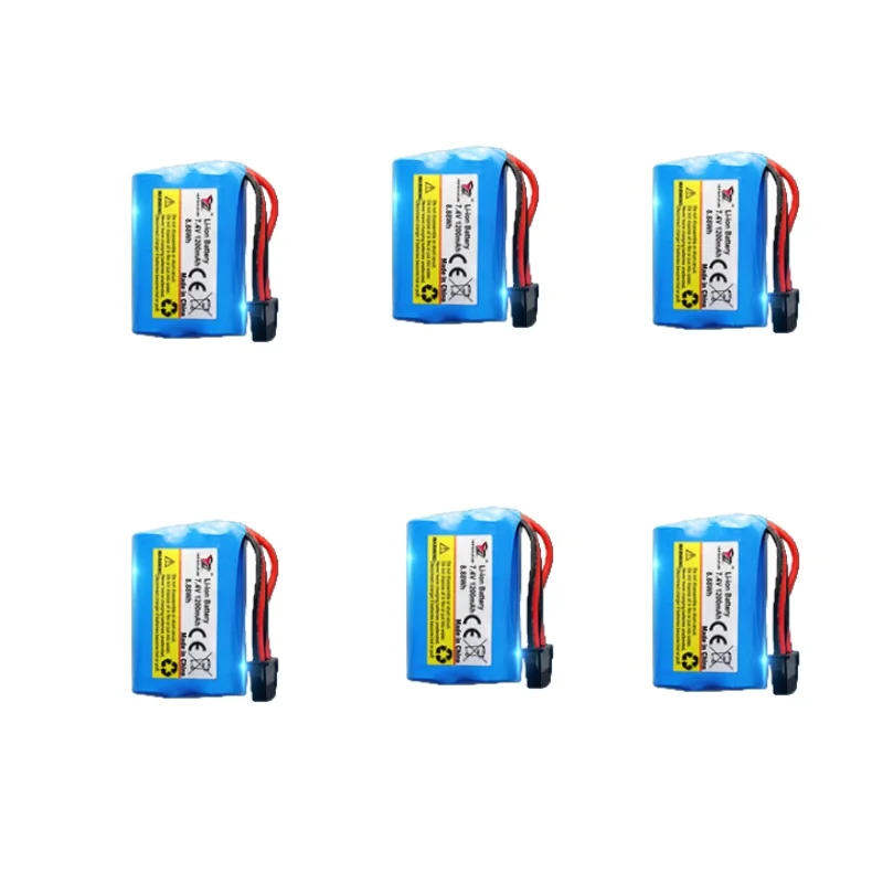 7.4V 1200mAh Battery For HJ823 Battery HJ823 RC Boat Battery USB Line Accessories For HJ823 Remote Control Boat Spare Part Toys