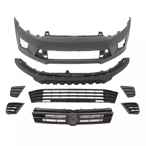 K-SEEK Plastic Front Bar Body Kit Primer Front Bumper for VW Polo WRC 2010-2017