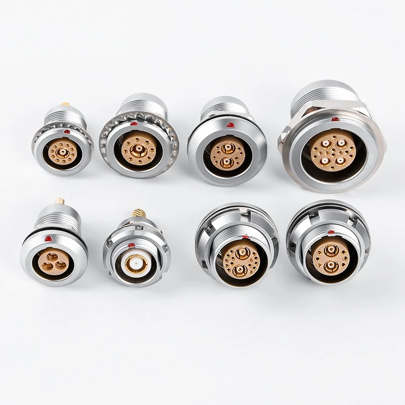 Gas-electric mixed aviation plug, compatible with Remo plug, quick plug and unplug self-locking connector